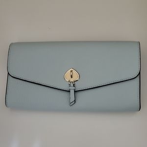 Katie spade large slim flap wallet
